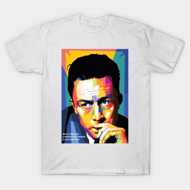 Albert Camus T-Shirt by Wijaya6661